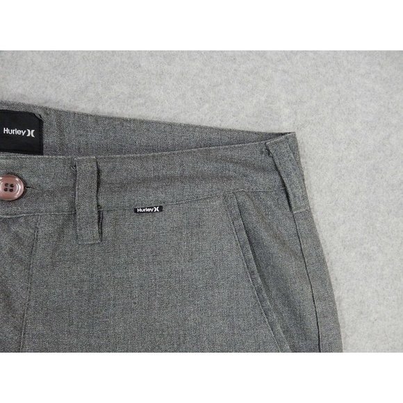 Hurley Cotton Blend Casual Shorts (Mens 32) Gray - Picture 2 of 5